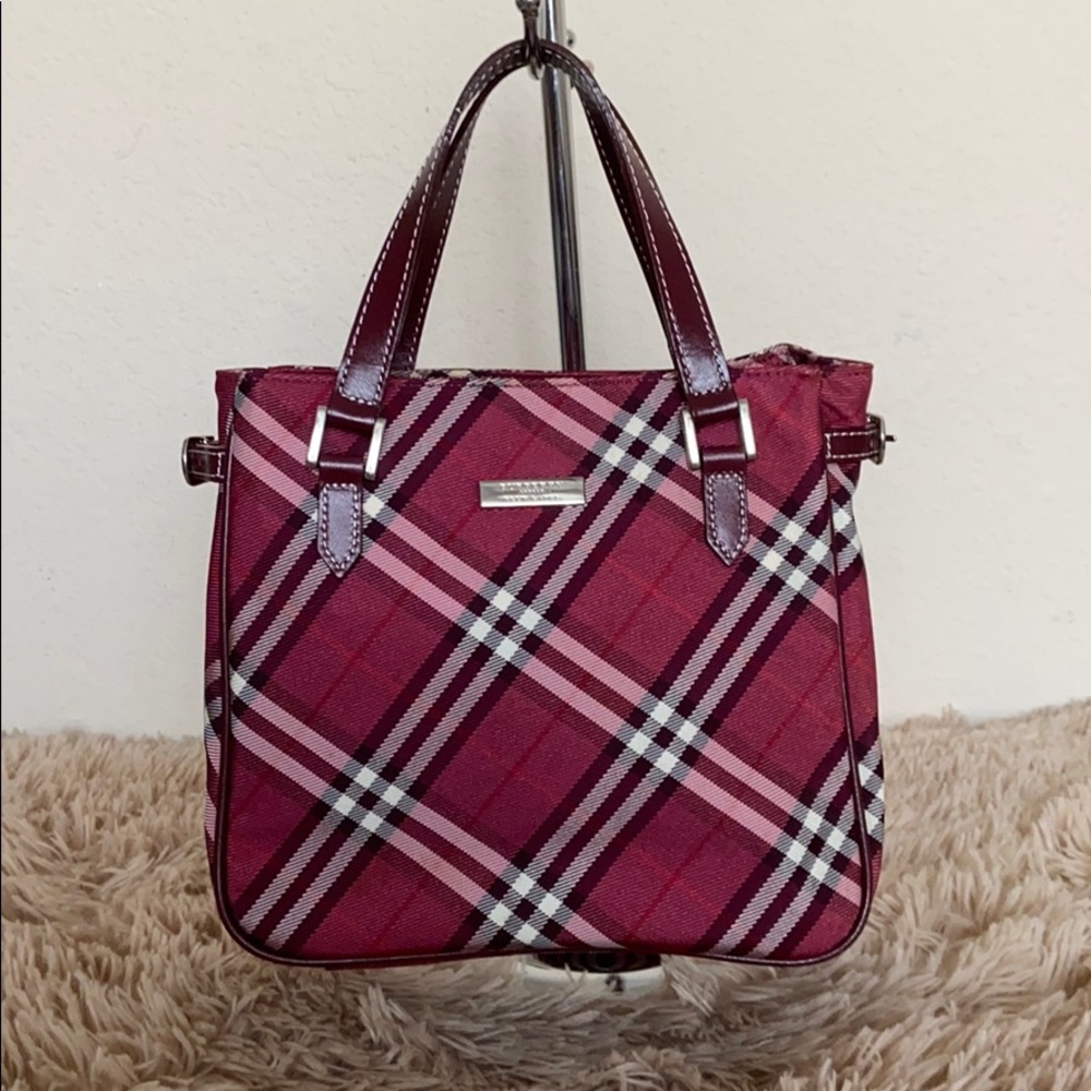 Auth Burberry Blue Label London Reds Mini Handbag